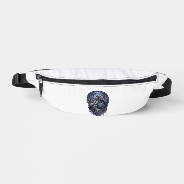 Hund Kristall Mond Enchanted Forest_1 Bauchtasche (Vorderseite)