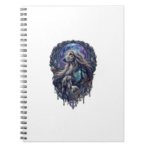 Hund Kristall Mond Enchanted Forest_1 Notizblock
