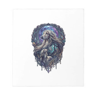 Hund Kristall Mond Enchanted Forest_1 Notizblock