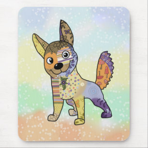 Hund kunterbunt mousepad