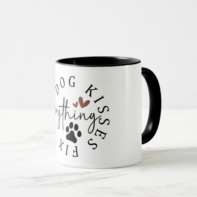 Hund Küssen Machen Alles Besser Tasse (VorderseiteRechts)