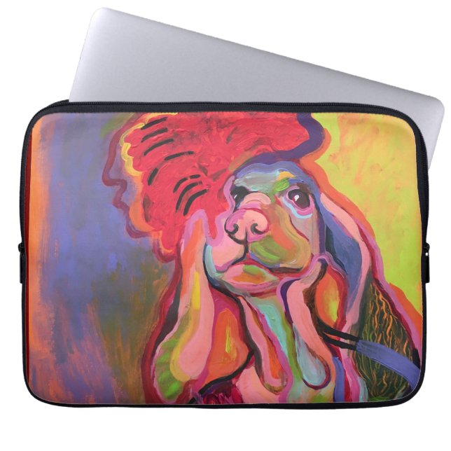 Hund Laptopschutzhülle (Vorderseite)