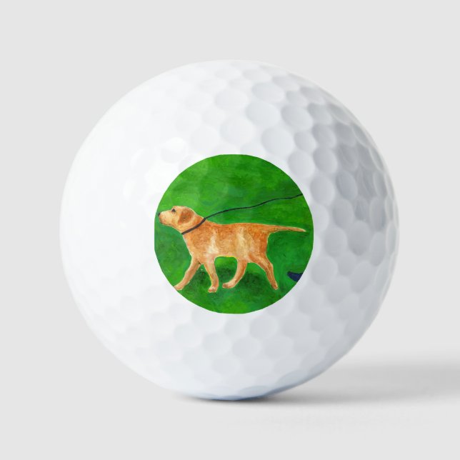 Hund laufen golfball (Vorderseite)