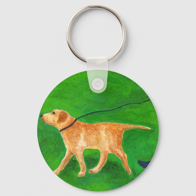 Hund laufen schlüsselanhänger (Vorderseite)