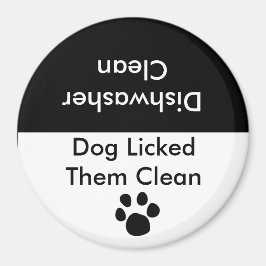 Hund leckte sie sauber magnet
