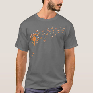 Hund liebt Hemd blühende Dandelion Corgi in der W T-Shirt
