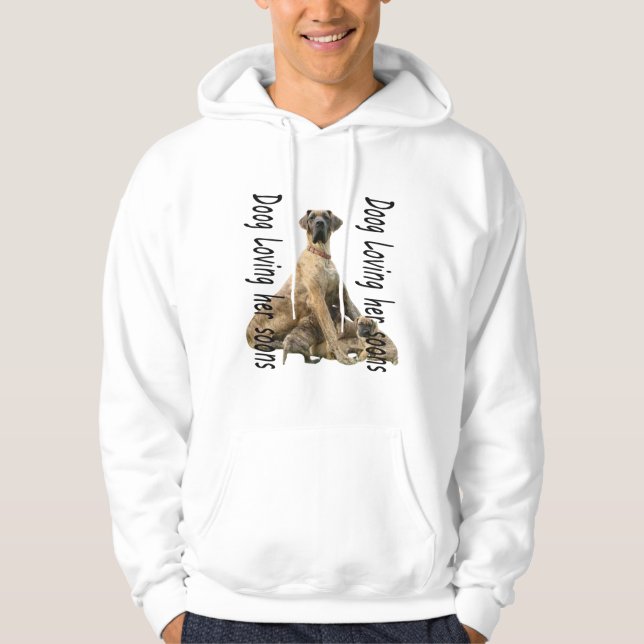 Hund liebt ihren Söhne T - Shirt (Vorderseite)