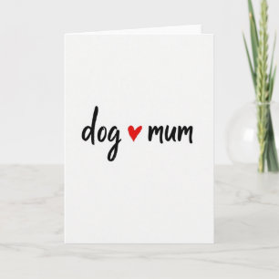 Hund liebt Mama-Karte Karte