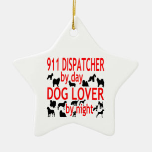Hund Lover 911 Keramik Ornament