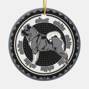 Hund Lover Akita Keramikornament