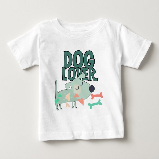 Hund Lover Baby T-shirt (Vorderseite)