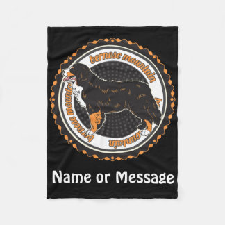 Hund Lover Bernese Individuelle Name / Nachricht Fleecedecke