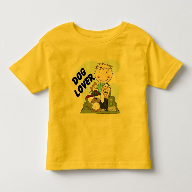Hund Lover Blond Boy T Shirts und Geschenke (Vorderseite)