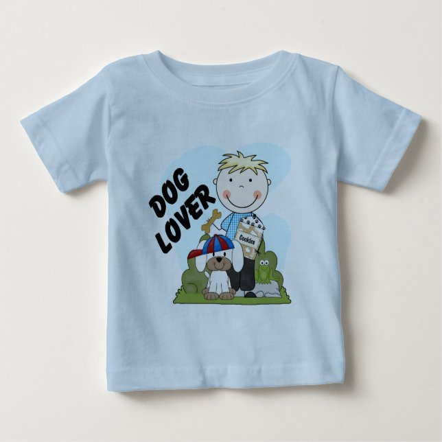 Hund Lover Blond Boy T Shirts und Geschenke (Vorderseite)