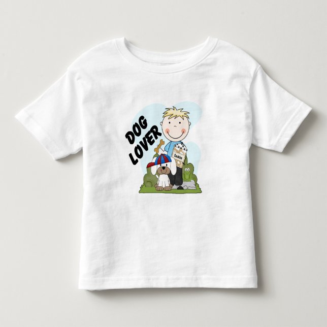 Hund Lover Blond Boy T Shirts und Geschenke (Vorderseite)