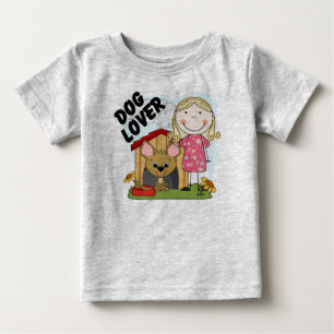 Hund Lover Blond Girl T - Shirt und Geschenke