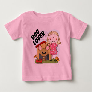 Hund Lover Blond Girl T - Shirt und Geschenke