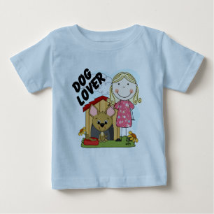 Hund Lover Blond Girl T - Shirt und Geschenke