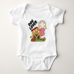 Hund Lover Blond Girl T - Shirt und Geschenke
