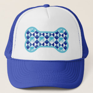 Hund Lover - Blue Crystal Bone Truckerkappe