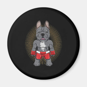 Hund Lover Brave French Bulldog Fighter Magnet