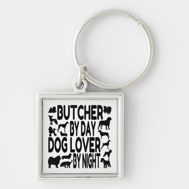 Hund Lover Butcher Schlüsselanhänger (Vorne)