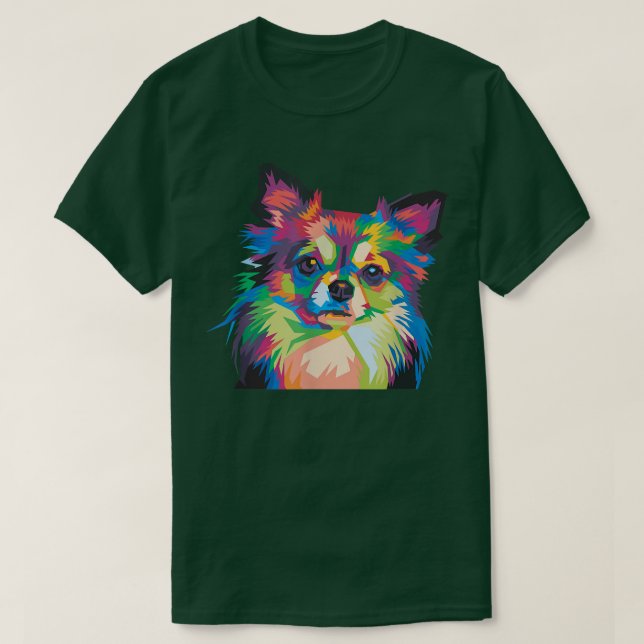Hund Lover Chihuahua Tier Grafik T-Shirt (Design vorne)