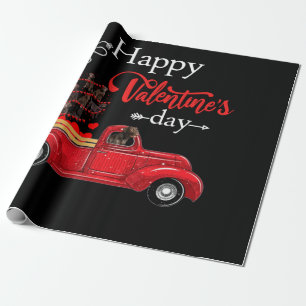 Hund Lover Chocolate Labrador Happy Valentine Geschenkpapier
