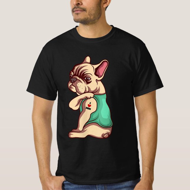 Hund Lover | Coole französische Bulldog I Liebe Ma T-Shirt (Vorderseite)