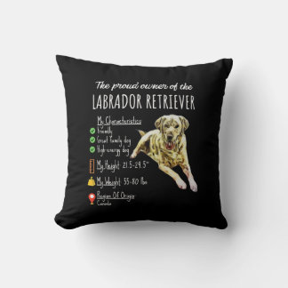 Hund Lover | Der stolze Eigentümer von Labrador Re Kissen