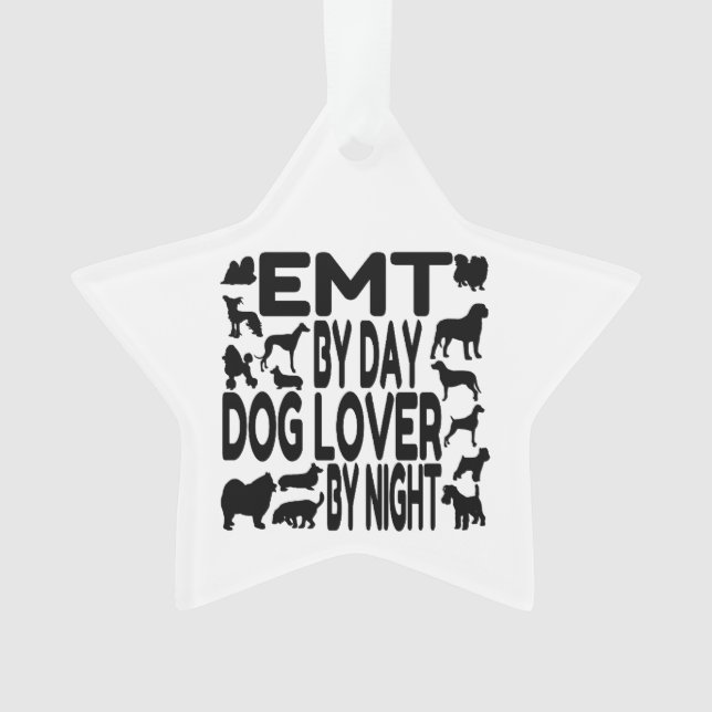 Hund Lover EMT Ornament (Vorderseite)