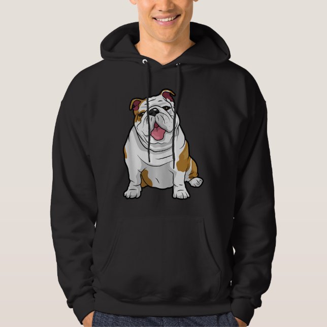 Hund Lover | Funny English Bulldog Welppy Gift Hoodie (Vorderseite)