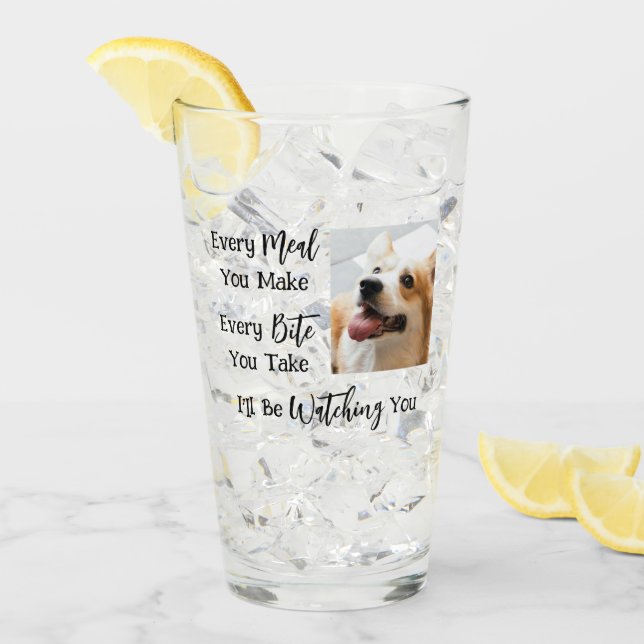 Hund Lover Funny Hund Sprichwort 2 Fotos Glas (Vorderseite Ice)