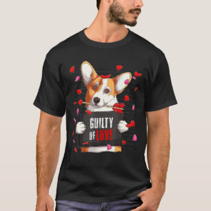Hund Lover Funny Niedlich Corgi Guilty of Liebe Va T-Shirt