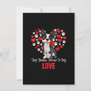Hund-Lover-Geschenk für Frauen, meine Boston-Terri Dankeskarte