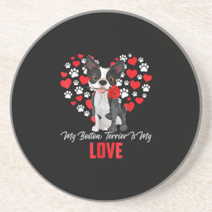 Hund-Lover-Geschenk für Frauen, meine Boston-Terri Getränkeuntersetzer