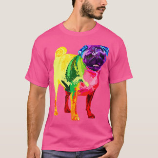 Hund Lover gibt Mops für weibliche farbige Mops Mä T-Shirt