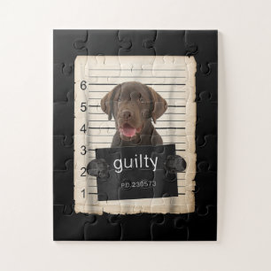 Hund Lover   Guilty Chocolate Labrador Bad Dog Puzzle