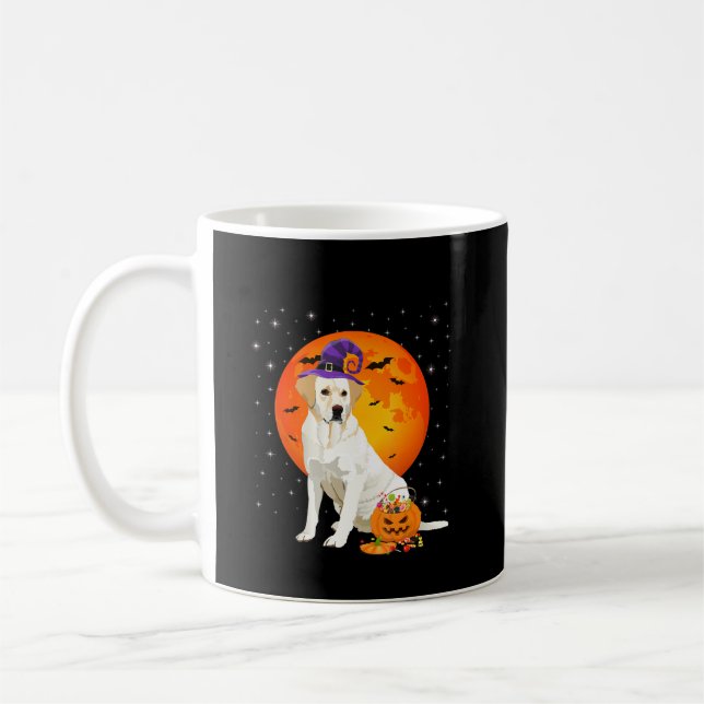 Hund Lover | Halloween-Labrador auf Trick oder Tre Kaffeetasse (Links)