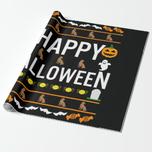 Hund Lover Happy Halloween Chocolate Labrador Geschenkpapier