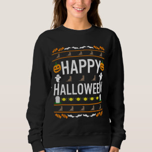 Hund Lover   Happy Halloween Chocolate Labrador Sweatshirt