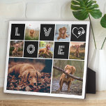Hund Lover Herz Liebe Foto Collage Fotoplatte<br><div class="desc">Zeigen Sie Ihre Liebe für Ihren Furry-Freund mit unserer Hund-Liebe Foto Collage!</div>