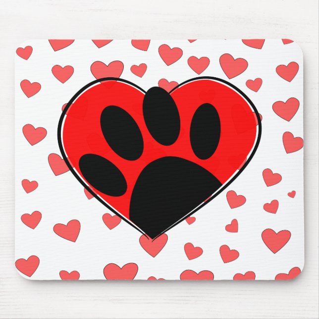 Hund Lover hört überall Mousepad (Vorne)