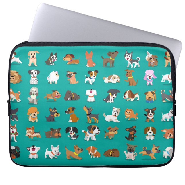 Hund Lover Hunde Breed World Laptopschutzhülle (Vorderseite)