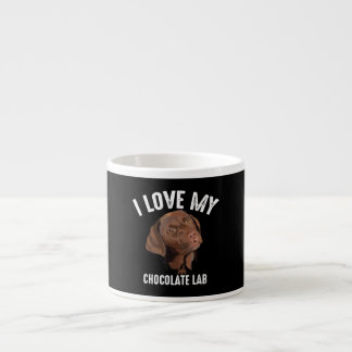 Hund Lover | I Liebe Mein Schokolade Labrador Espressotasse