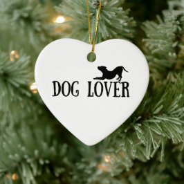 Hund Lover Keramik Ornament
