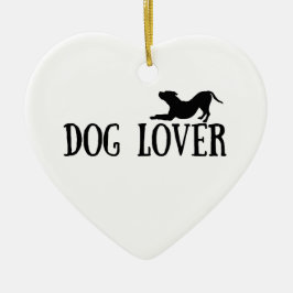 Hund Lover Keramik Ornament