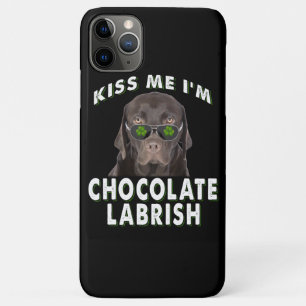 Hund Lover Kiss Me I'm Chocolate Labrish Case-Mate iPhone Hülle