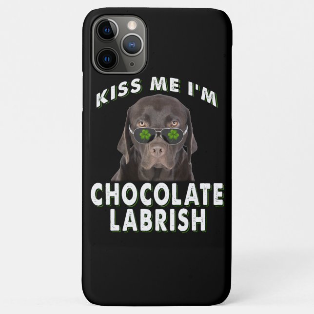 Hund Lover | Kiss Me I'm Chocolate Labrish Case-Mate iPhone Hülle (Rückseite)
