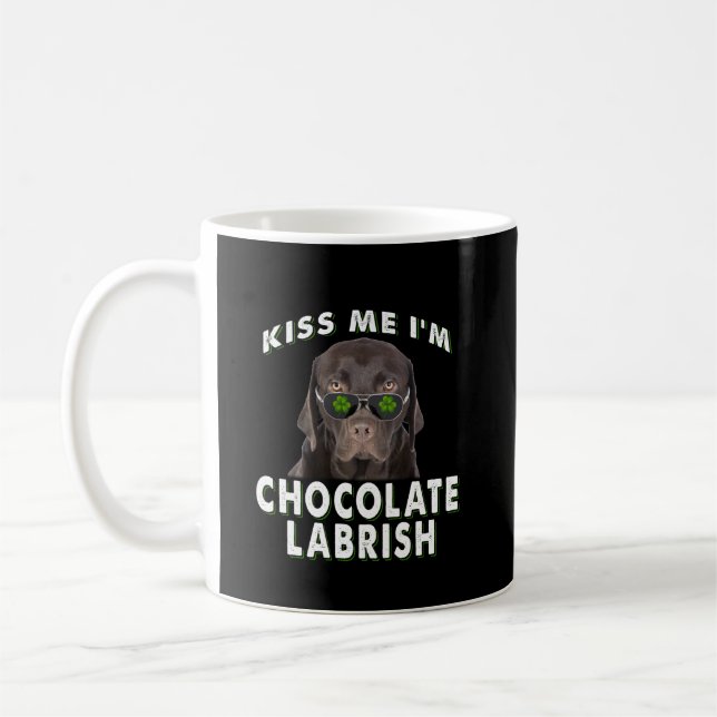 Hund Lover | Kiss Me I'm Chocolate Labrish Kaffeetasse (Links)